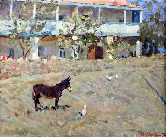 Ivan Sorokin (1922-2004) In Crimea 21 x 25.5in.